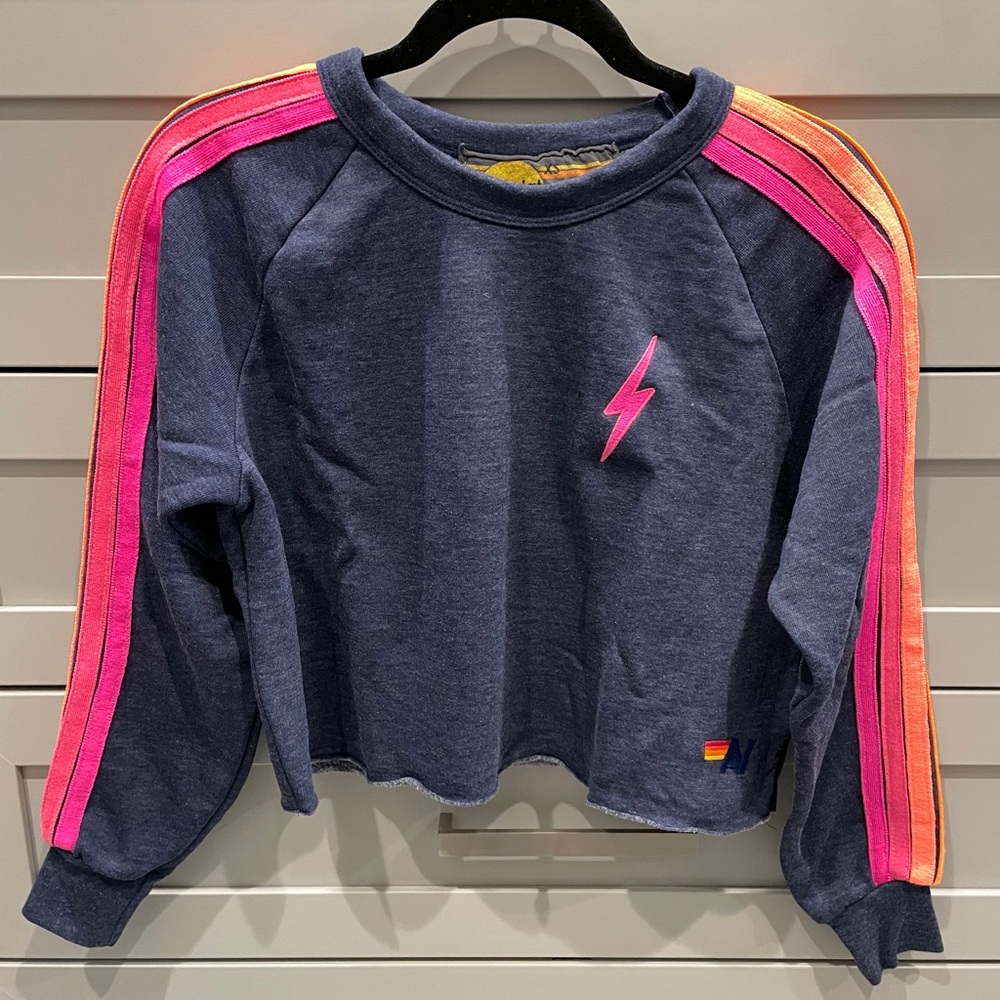Aviator Nation Cropped Sweater